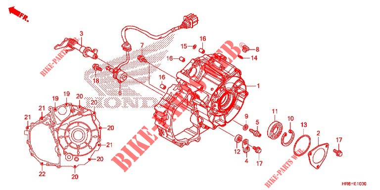 COUVERCLE DE CARTER MOTEUR pour Honda FOURTRAX 500 RUBICON DCT EPS 2018