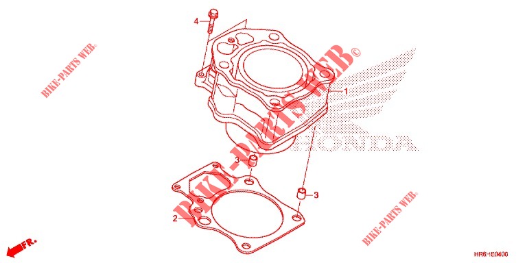 CYLINDRE pour Honda FOURTRAX 500 RUBICON DCT EPS 2018