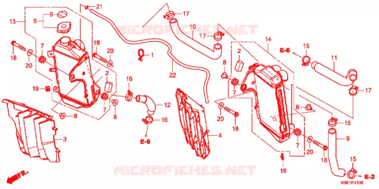 RADIATEUR Honda MOTO 250 CRF 2018  CRF250RJ