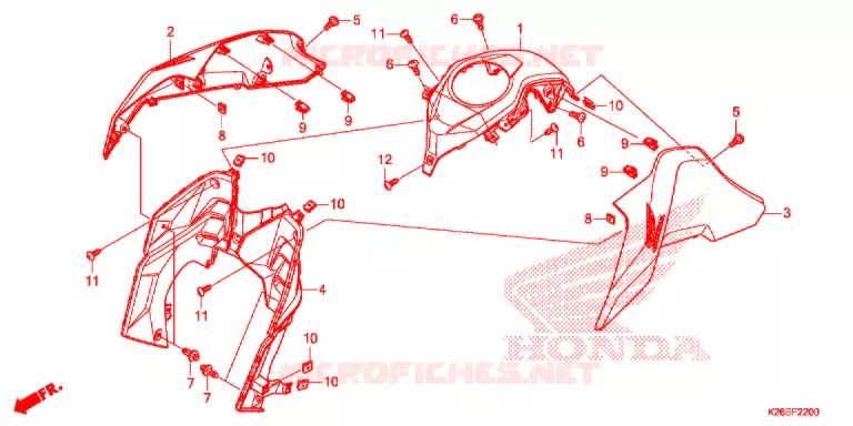 OUIES DE RADIATEUR Honda MOTO 125 MSX 2018  MSX125J_CA