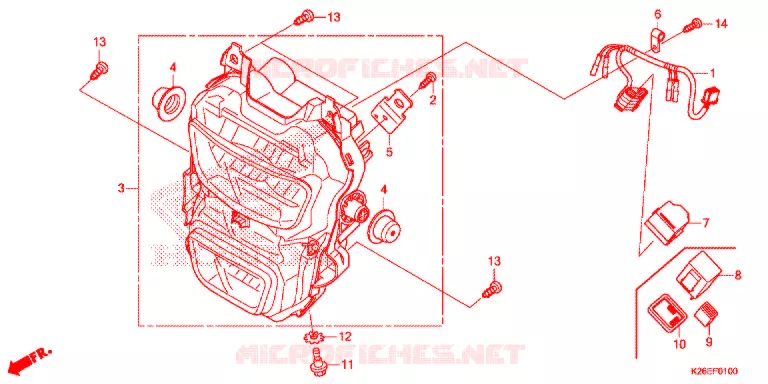 PHARE Honda MOTO 125 MSX 2019  MSX125J_CA