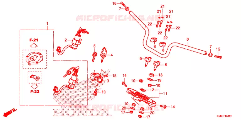 GUIDON Honda MOTO 125 MSX 2018  MSX125J