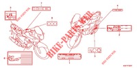ETIQUETTE DE PRECAUTIONS (CBF125MA/B/D) pour Honda CBF 125 2010