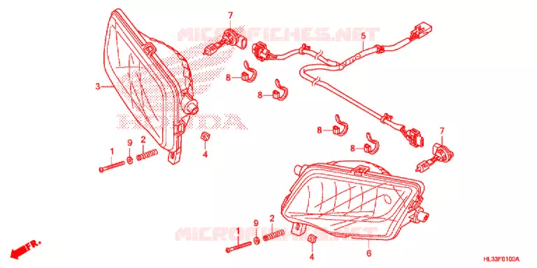 PHARE Honda ATV 700 PIONEER 2018  SXS700M4J
