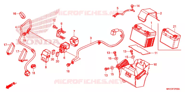 BATTERIE Honda MOTO 450 CRF 2018  CRF450RJ