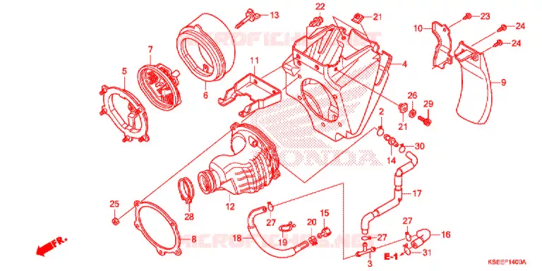 FILTRE A AIR Honda MOTO 150 CRF 2019  CRF150RBJ