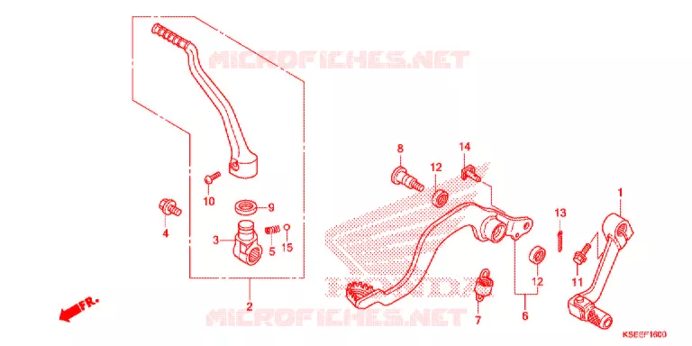 PEDALE - KICK Honda MOTO 150 CRF 2020  CRF150RBJ