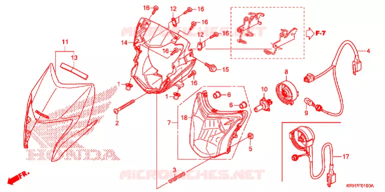 PHARE Honda MOTO 150 XR 2017  XR150LEKH