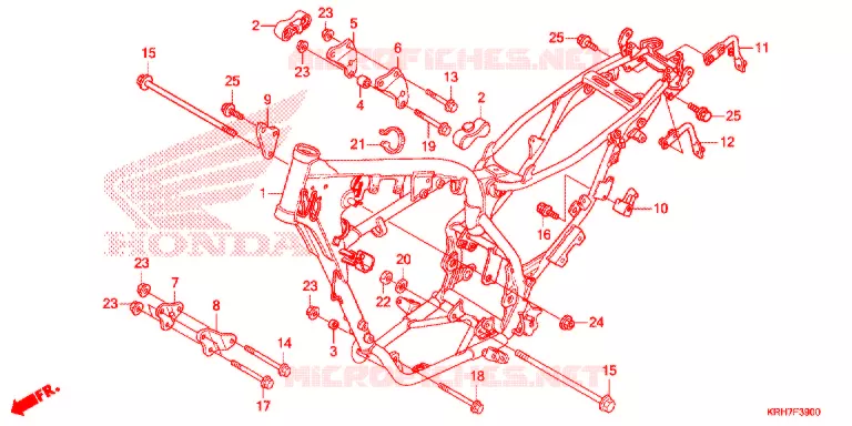 CADRE Honda MOTO 150 XR 2017  XR150LEKH