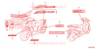 AUTOCOLLANTS pour Honda SH MODE 125 2017