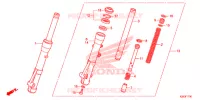 FOURCHE pour Honda SH MODE 125 2017