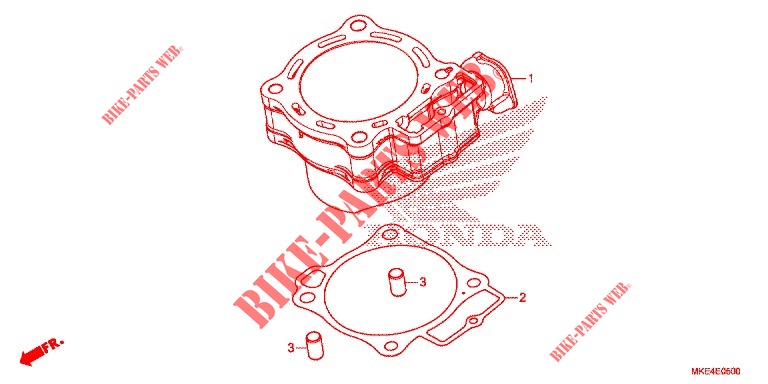 CYLINDRE pour Honda CRF 450 R 2018