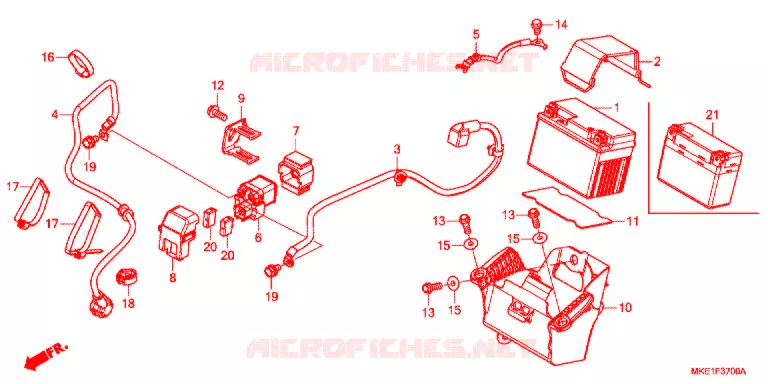 BATTERIE Honda MOTO 450 CRF 2018  CRF450RJ
