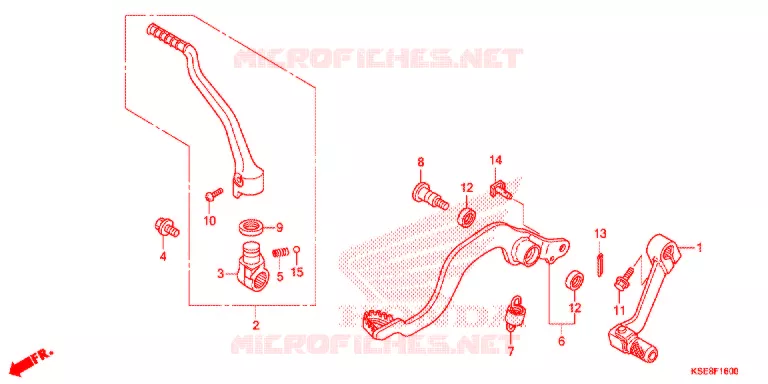 PEDALE - KICK Honda MOTO 150 CRF 2018  CRF150RBJ