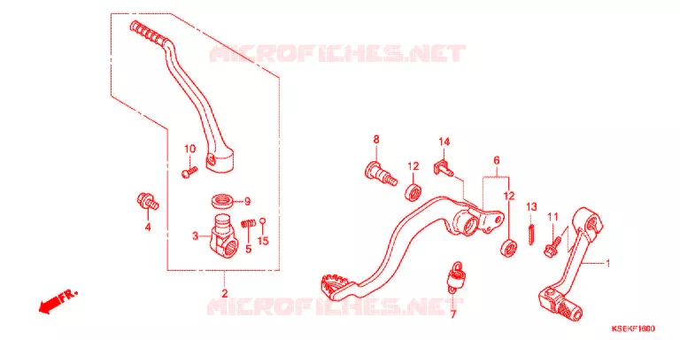PEDALE - KICK Honda MOTO 150 CRF 2021  CRF150RJ