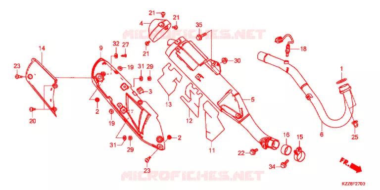 SILENCIEUX D'ECHAPPEMENT Honda MOTO 250 CRF 2018  CRF250RLJ