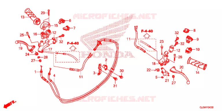 LEVIER DE GUIDON - COMMODO Honda SCOOTER 50 METRO 2018  NCW50J_M