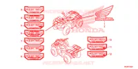 AUTOCOLLANTS pour Honda FOURTRAX 420 RANCHER 2X4 Electric Shift 2018