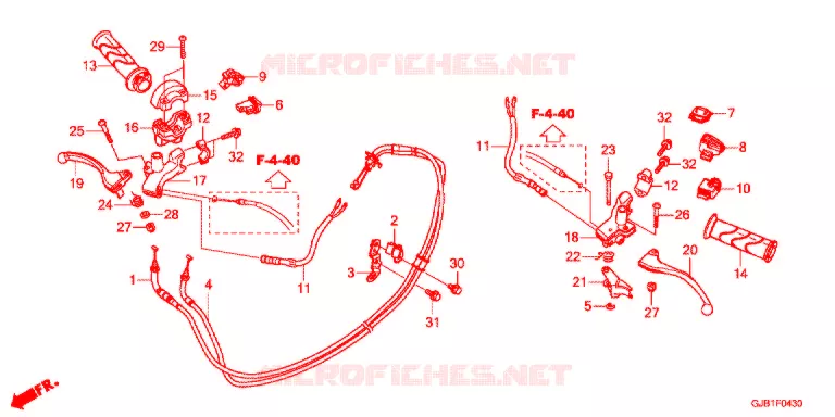 LEVIER DE GUIDON - COMMODO Honda SCOOTER 50 GIORNO 2020  NCW50J