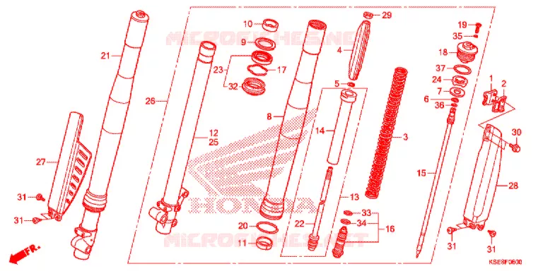 FOURCHE Honda MOTO 150 CRF 2019  CRF150RK