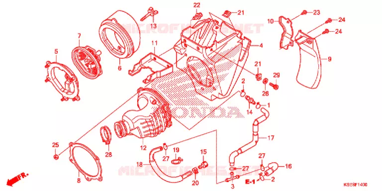 FILTRE A AIR Honda MOTO 150 CRF 2019  CRF150RBK