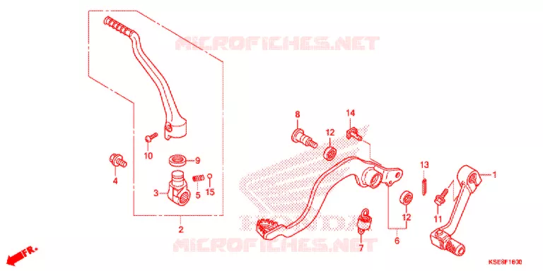 PEDALE - KICK Honda MOTO 150 CRF 2019  CRF150RK