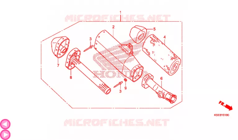 SILENCIEUX D'ECHAPPEMENT Honda MOTO 150 CRF 2019  CRF150RK