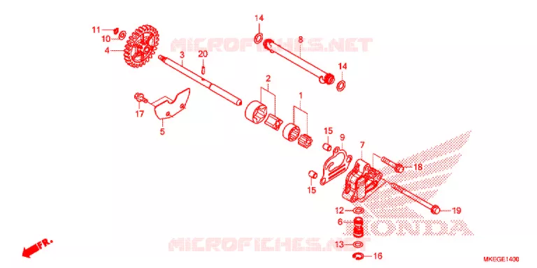 POMPE A HUILE Honda MOTO 450 CRF 2019  CRF450LK