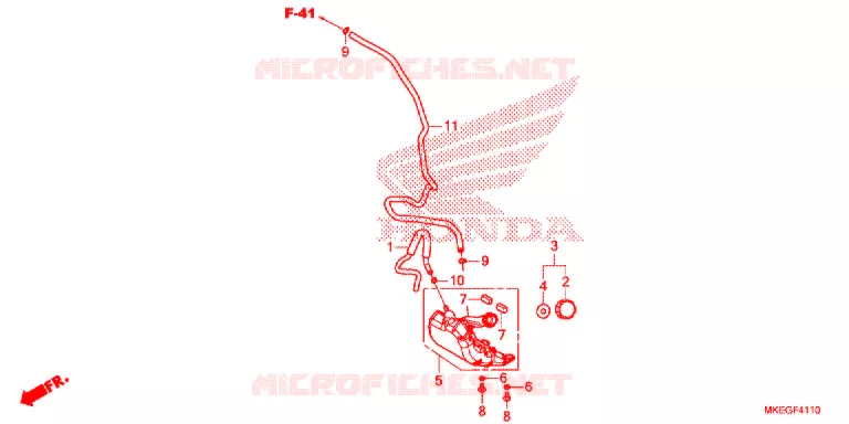 VASE D'EXPANSION Honda MOTO 450 CRF 2019  CRF450LK