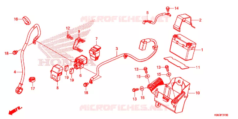 BATTERIE Honda MOTO 250 CRF 2020  CRF250RK