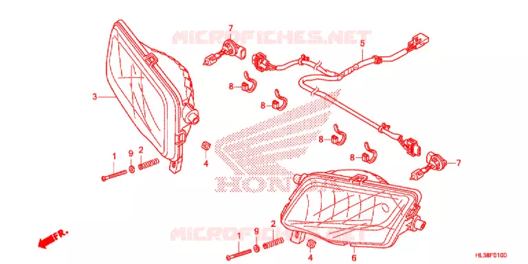 PHARE Honda ATV 700 PIONEER 2019  SXS700M2K