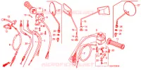 LEVIER DE GUIDON   CABLE   COMMODO (C50CM) pour Honda SUPER CUB 50 CUSTOM 2005