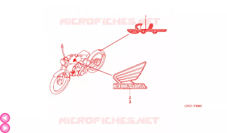 AUTOCOLLANTS Honda MOTO 50 other-models 2003  MP50DX3