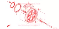 ROUE AVANT pour Honda NC 700 X LOWER 2012