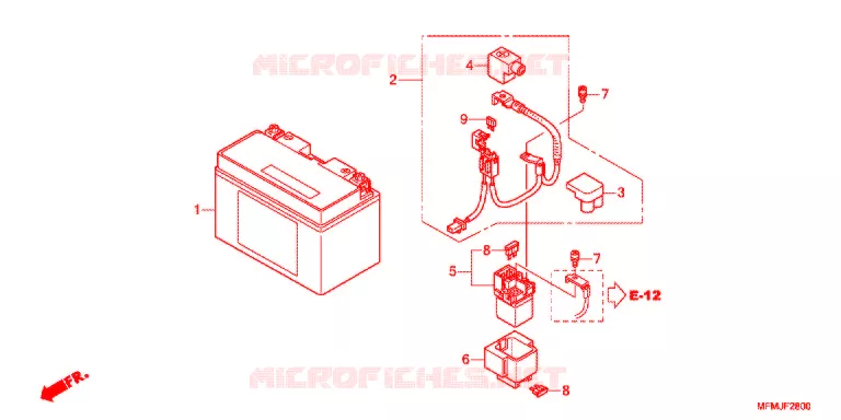 BATTERIE Honda MOTO 400 CB 2013  CB400SD