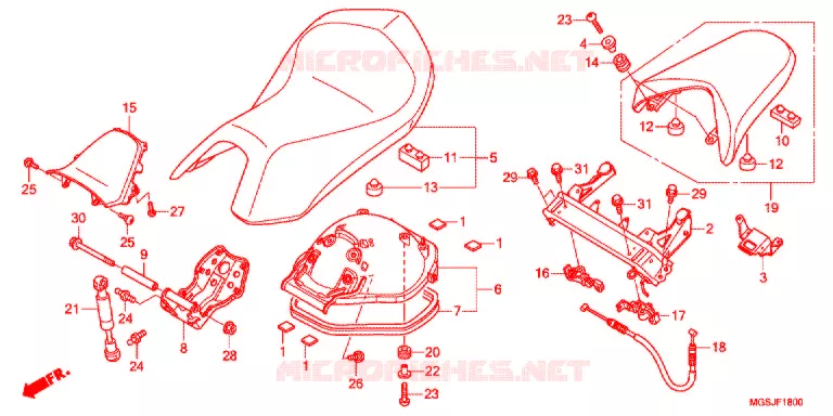 SELLE Honda MOTO 700 INTEGRA 2013  NC700DD