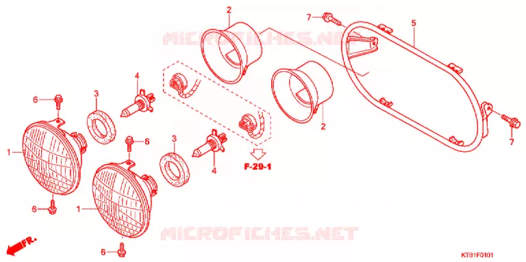 PHARE (PS2506) Honda MOTO 250 other-models 2006  PS2506