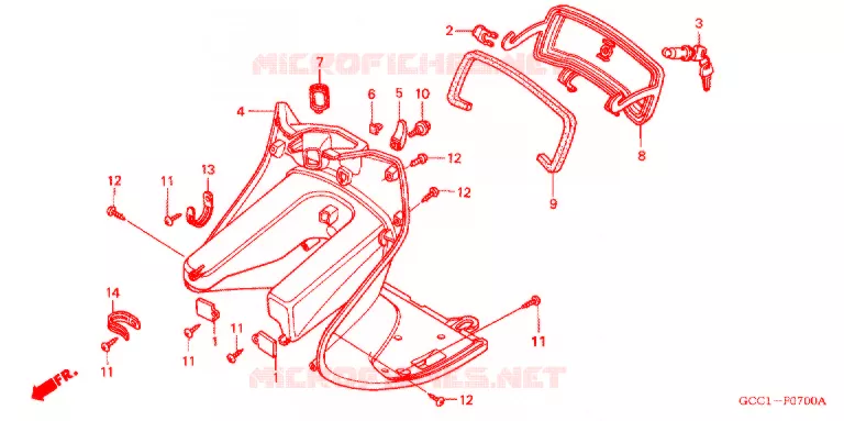 PROTEGE JAMBES Honda SCOOTER 100 SPACY 2006  SCR100WH6