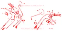LEVIER DE GUIDON   CABLE   COMMODO (1) pour Honda BENLY CD 50 1985