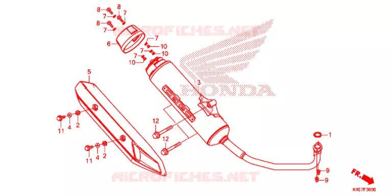 SILENCIEUX D'ECHAPPEMENT Honda SCOOTER 125 FORZA 2019  NSS125ADK