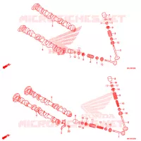 ARBRE A CAMES   SOUPAPE pour Honda CB 1000 R ABS 2019