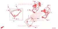 COUVERCLE LATERAL pour Honda CB 1000 R ABS 2019