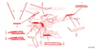 AUTOCOLLANTS (1) pour Honda CBR 1000 ABS 2019
