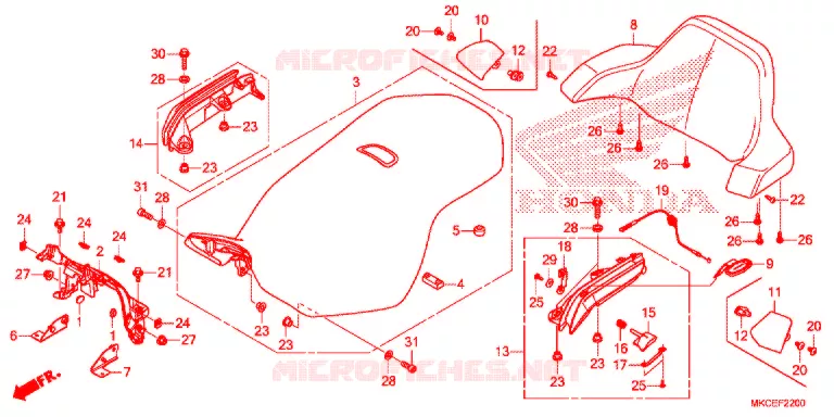 SELLE Honda MOTO 1800 GOLD-WING 2021  GL1800DAK