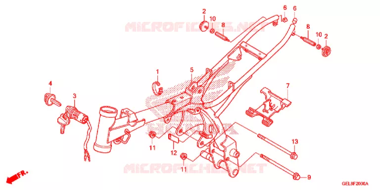 CADRE Honda MOTO 50 CRF 2020  CRF50FL