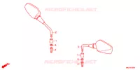 RETROVISEUR pour Honda NC 750 S Dual Clutch Transmission 2019