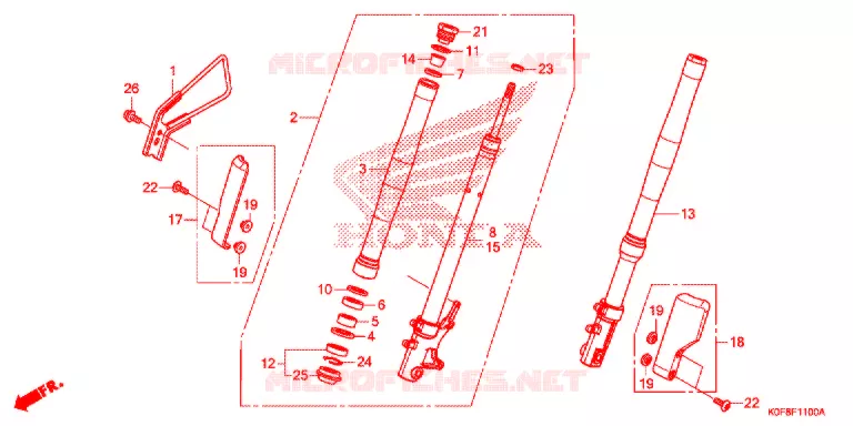 FOURCHE Honda MOTO 125 MONKEY 2019  Z125MJ