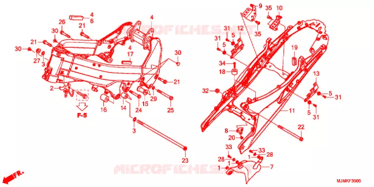 CADRE Honda MOTO 800 CROSSRUNNER 2020  VFR800XK