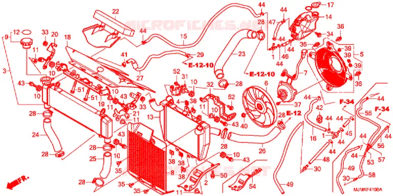 RADIATEUR Honda MOTO 800 CROSSRUNNER 2021  VFR800XK