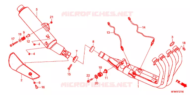 SILENCIEUX D'ECHAPPEMENT Honda MOTO 400 CB 2019  CB400SADK